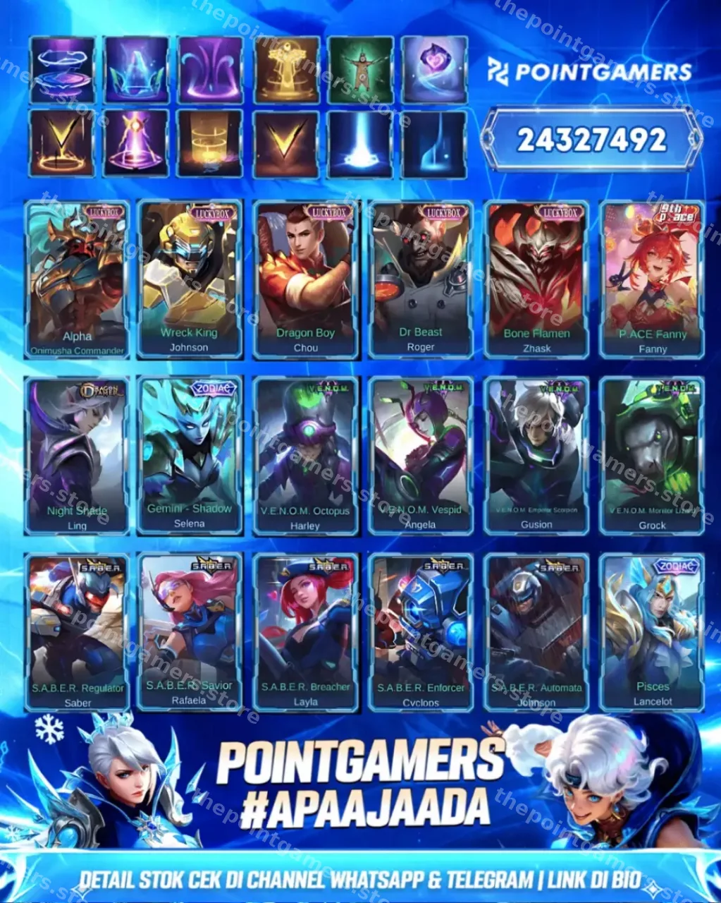 MIYA LEGEND, SABER LEGEND 2