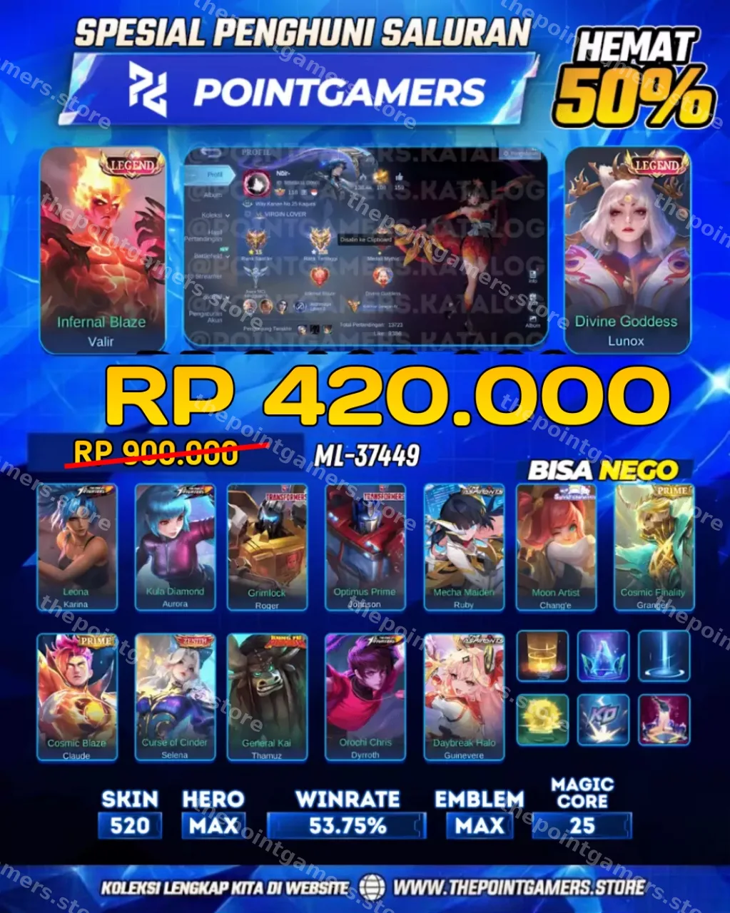 ML-37449 - VALIR LEGEND, LUNOX LEGEND