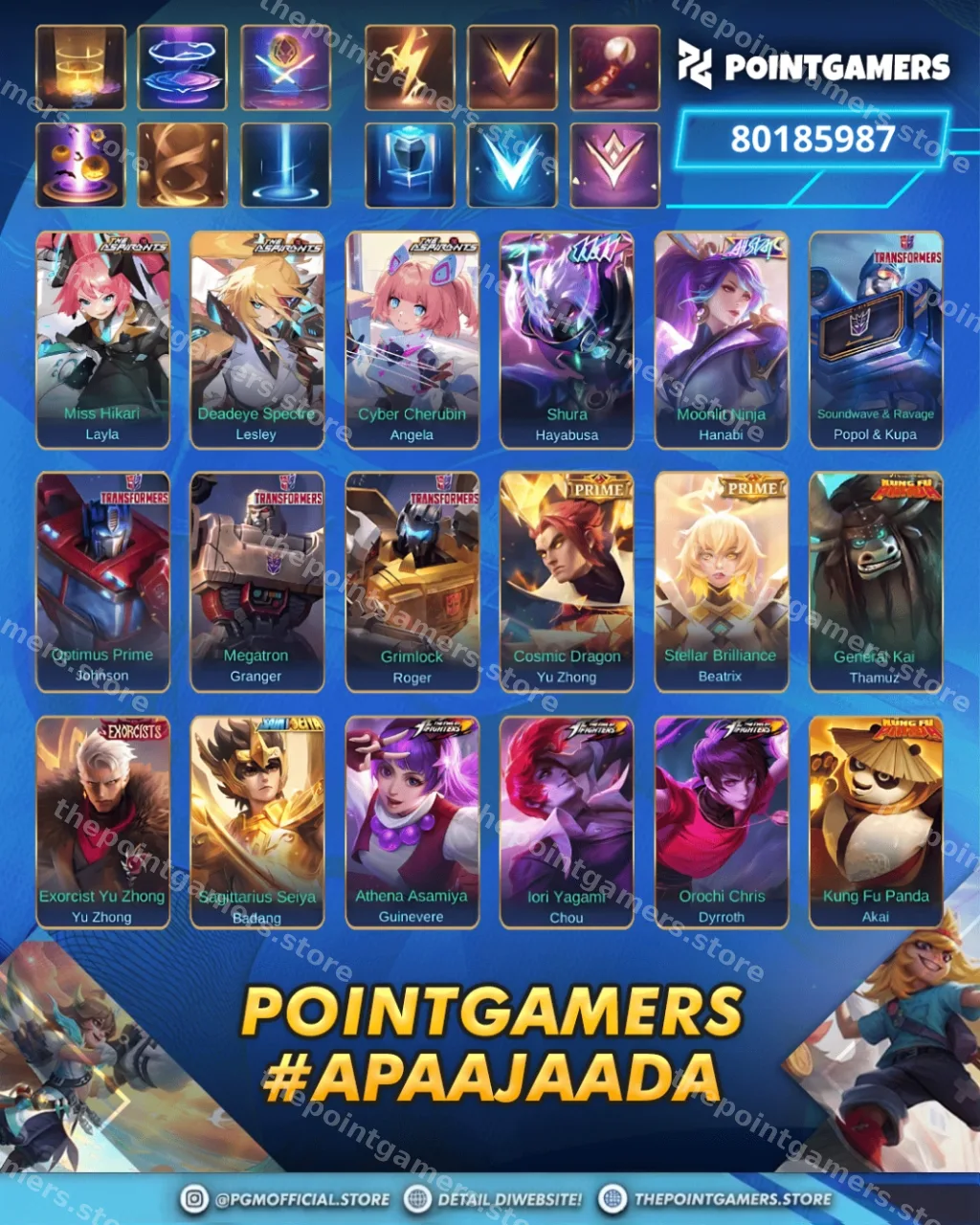 PROMO FREYA LEGEND, GUSION LEGEND, FRANCO LEGEND, SABER LEGEND 2