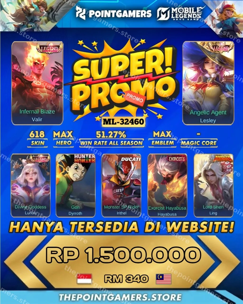 ML-32460 - PROMO VALIR LEGEND, LESLEY LEGEND