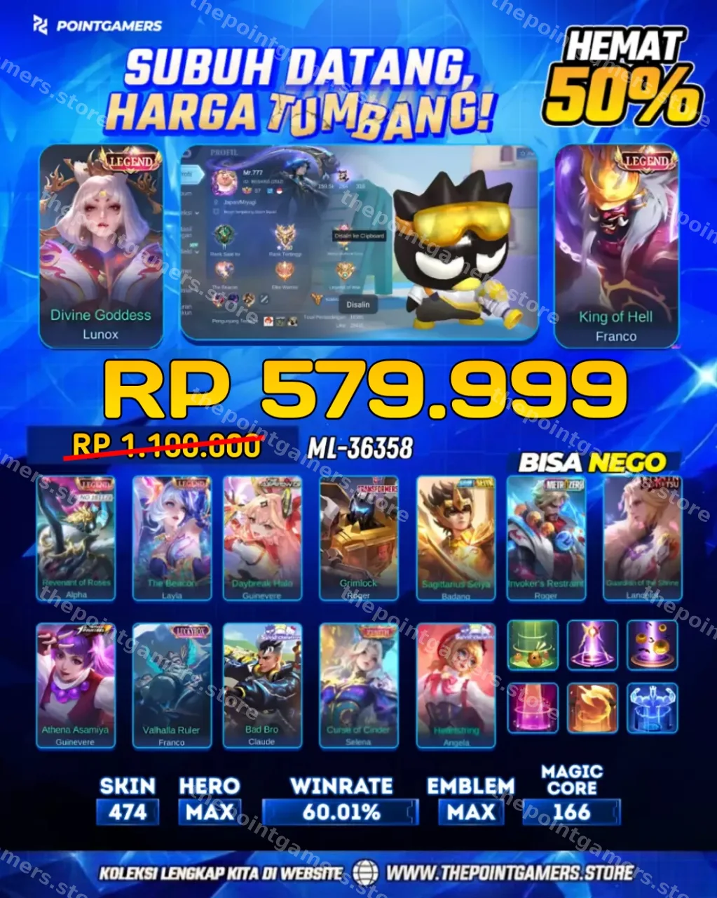 LUNOX LEGEND, FRANCO LEGEND 1